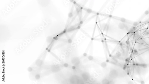 Simple Abstract Network Conections. 4K Seamless Loop. photo