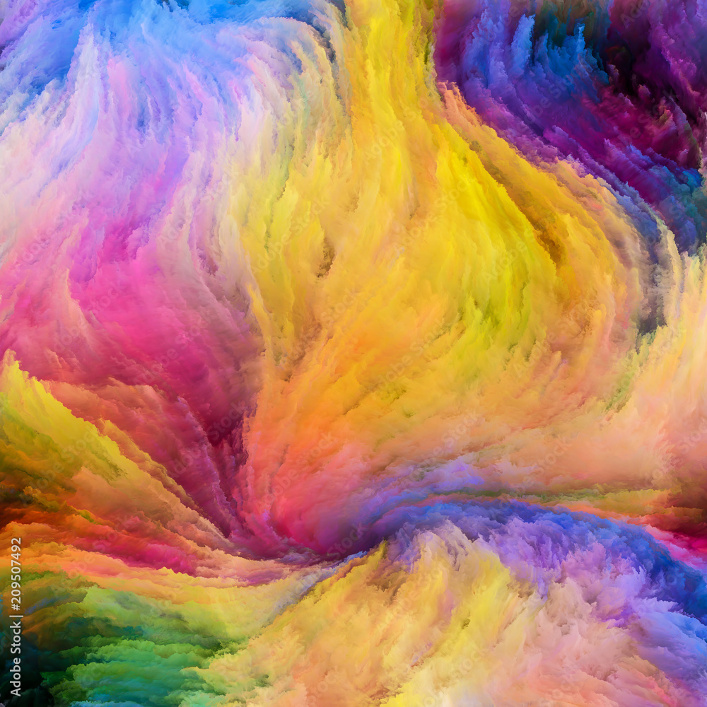 Colorful Paint Unfolding