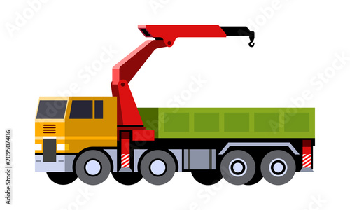Knuckle boom crane truck