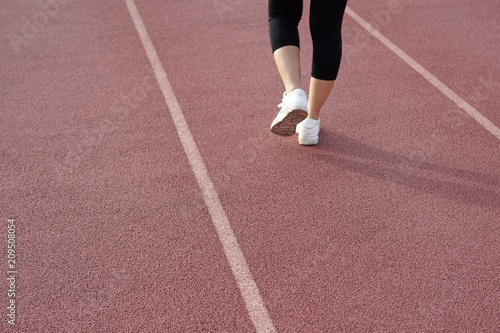 Blur Backgrounds Foot Women walk exercise © akachai studio