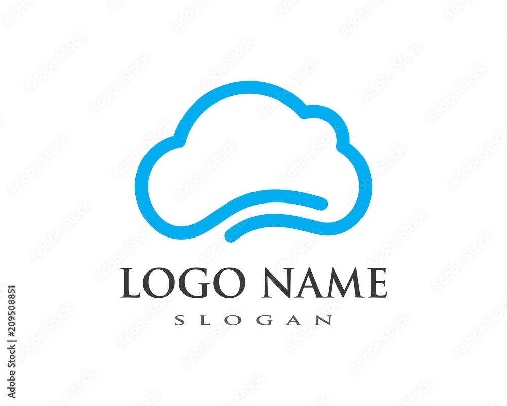 Cloud Logo Template Cloud Logo Template