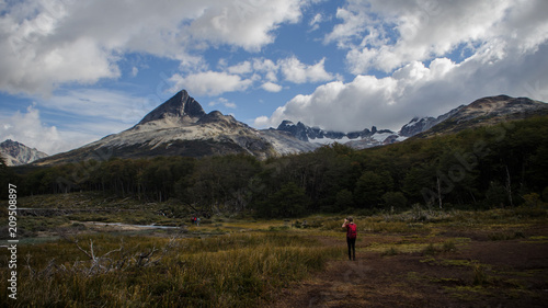 Trekking to Esmeralda lake