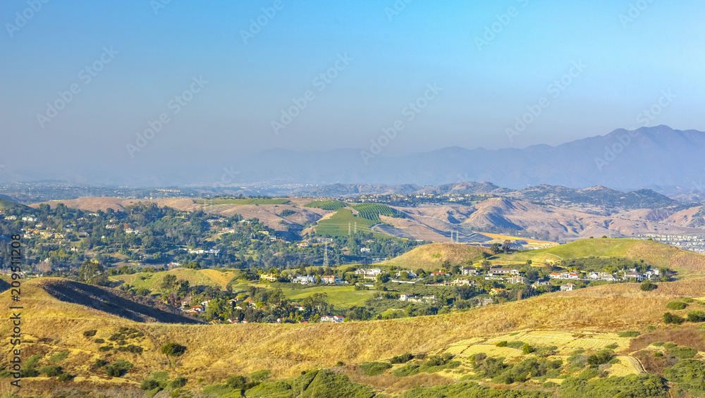San Clemente homes in a valley