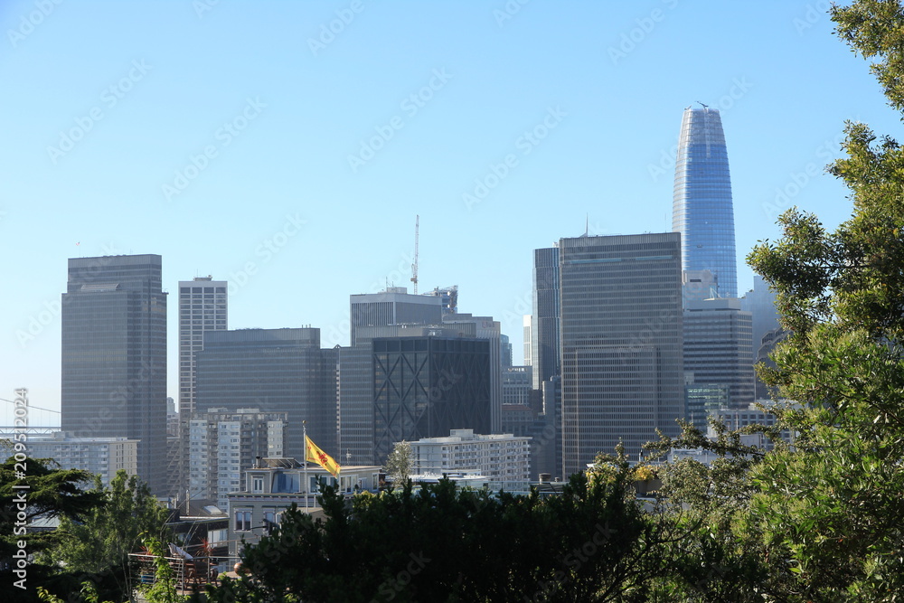 Morning Skyline View of San Francisco