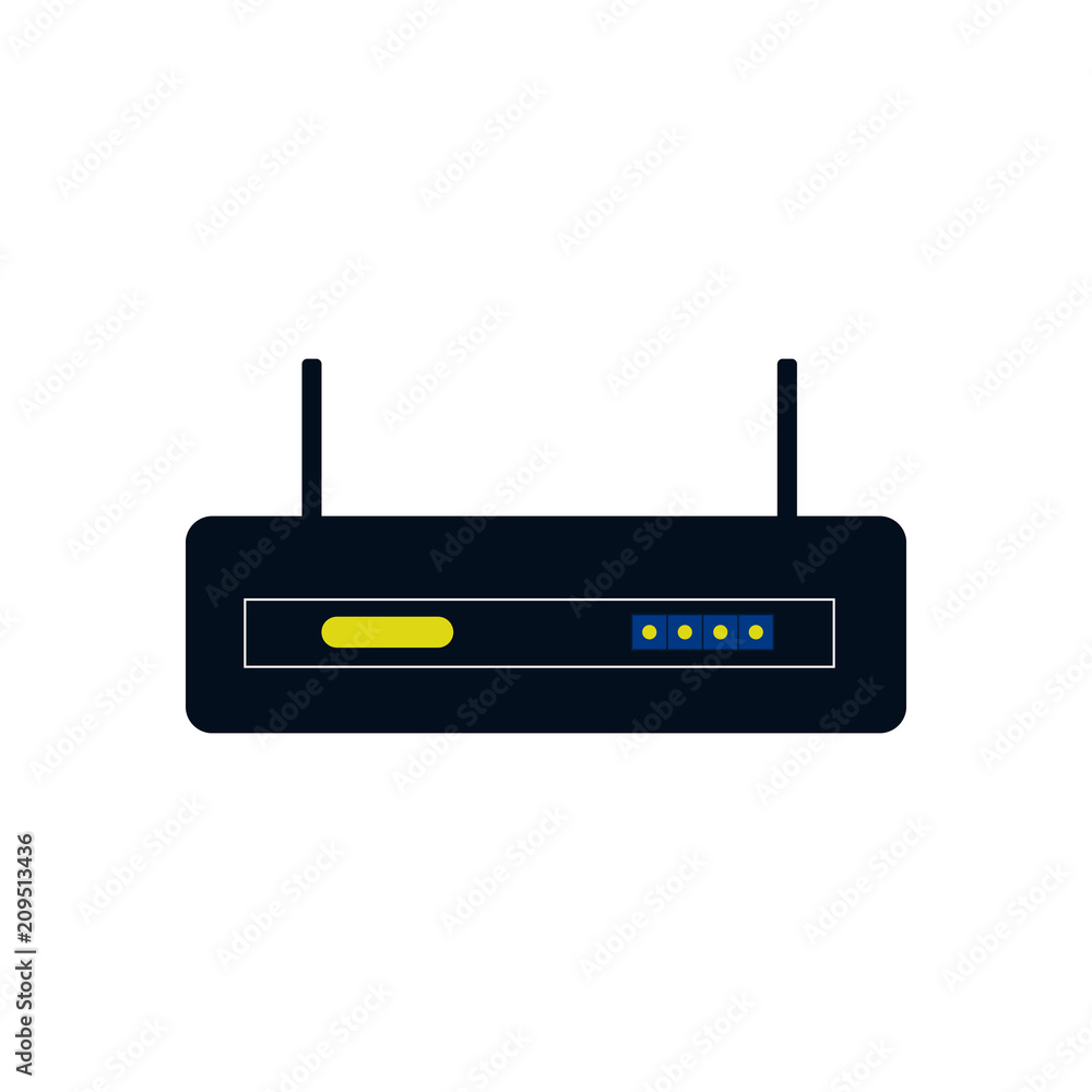 internet modem modern design a vector drawing draft internet modem modern design a vector drawing draft