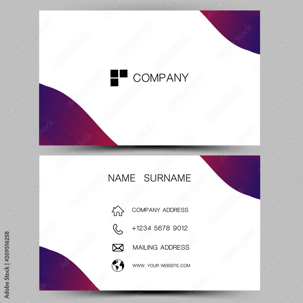 Fototapeta premium White business card. Vector illustration design EPS10