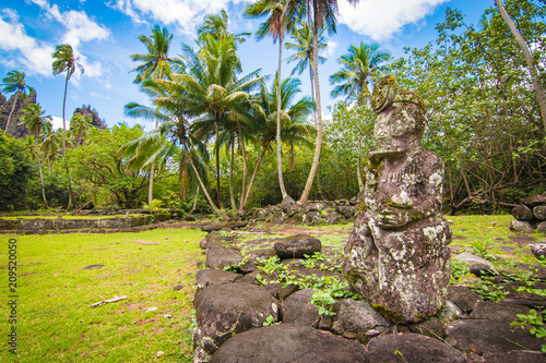 Stone Tiki, Nuku Hiva, Marquesas Islands photo