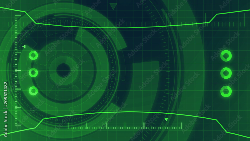 Futuristic digital HUD Technology user interface, Radar screen with various technology elements business communication innovation concept Futuristic digital HUD Technology user interface, Radar screen with various technology elements business communication innovation concept