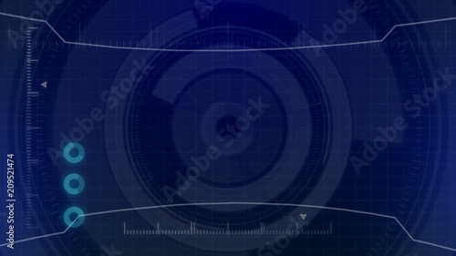 Futuristic digital HUD Technology user interface, Radar screen with various technology elements business communication innovation concept