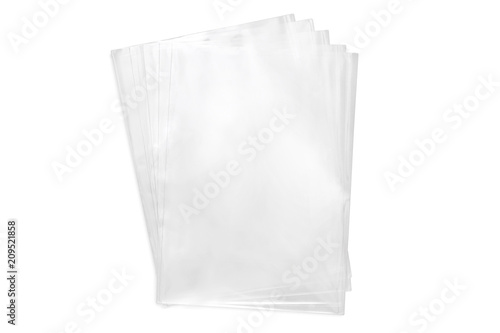 Few cellophane bags for candy photo