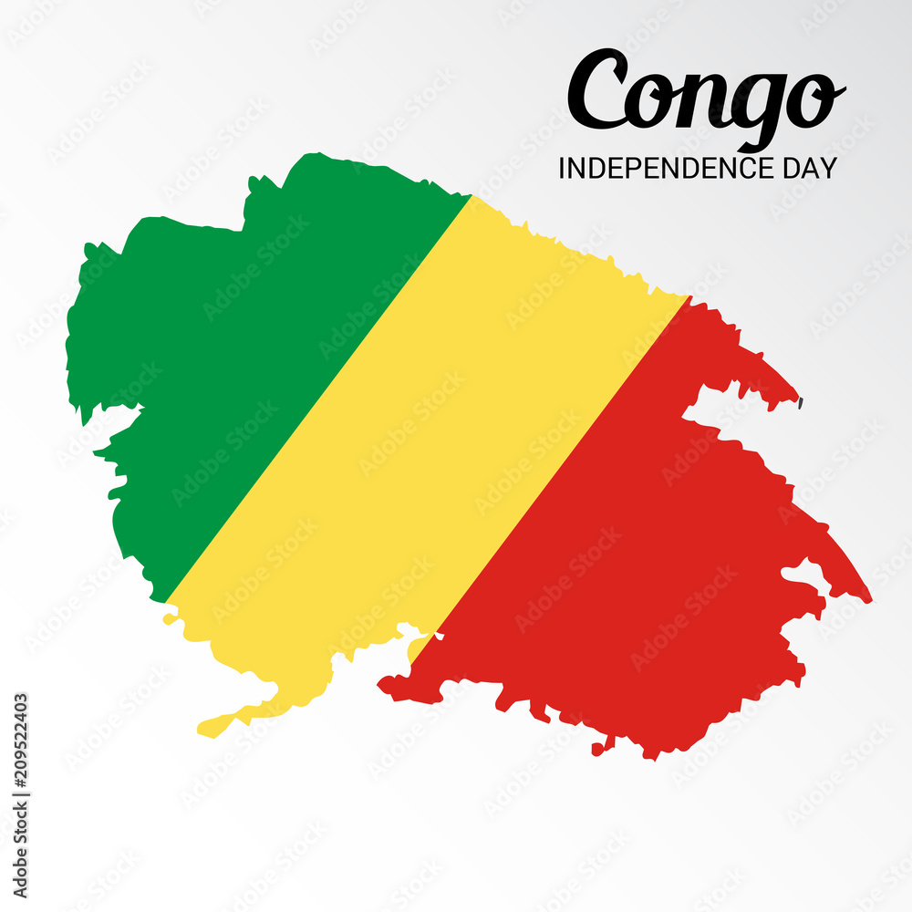 Fototapeta premium Congo Independence Day.