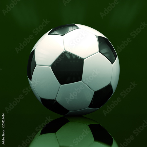 Realistic Soccer Ball On Dark Background © Supertrooper