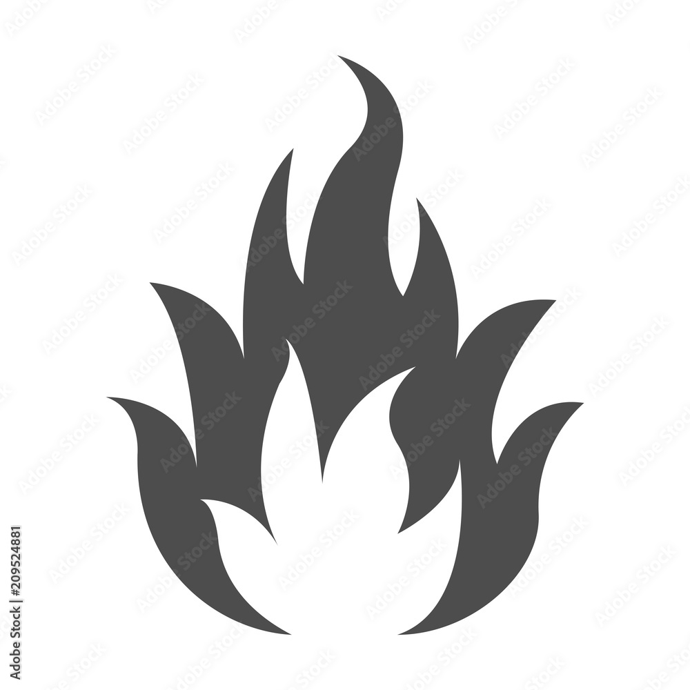 FIRE FLAME icon. Vector illustration. FIRE FLAME icon. Vector illustration.