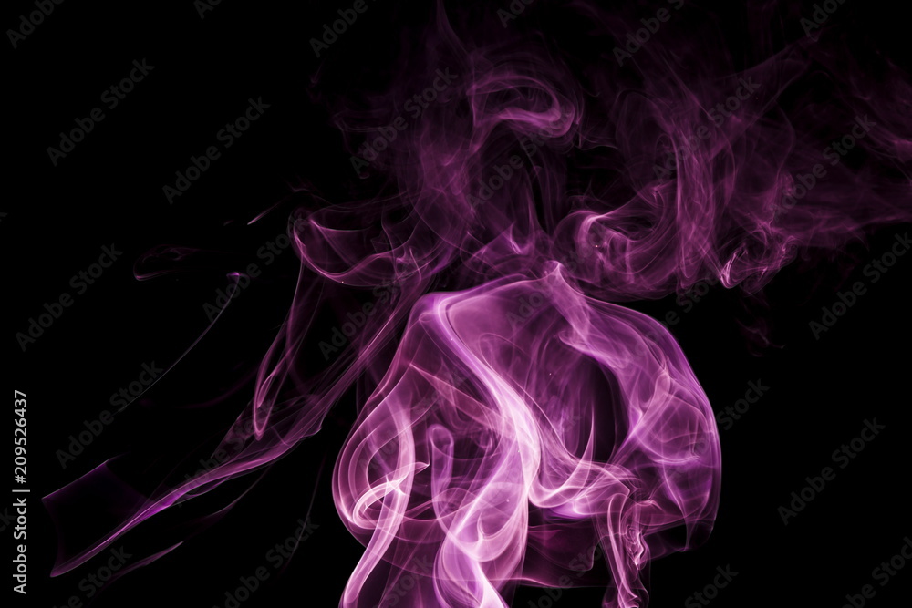 Purple smoke on black background Purple smoke on black background
