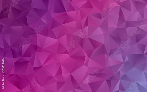 Light pink-purple abstract mosaic pattern. Vector illustration. A sample with polygonal gradient shapes.