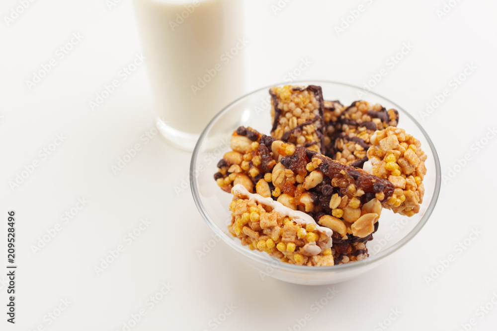 Bowl of healthy muesli Bowl of healthy muesli