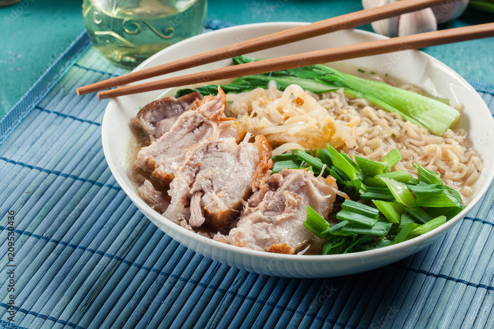 Ramen. Japanese noodle soup with pork Ramen. Japanese noodle soup with pork