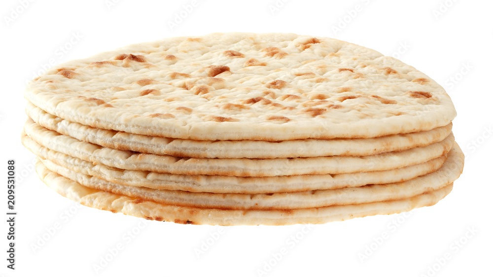 White tortillas isolated on white background. White tortillas isolated on white background.