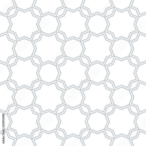 Geometric Arabic seamless pattern. Islamic texture. Muslim ornament background.