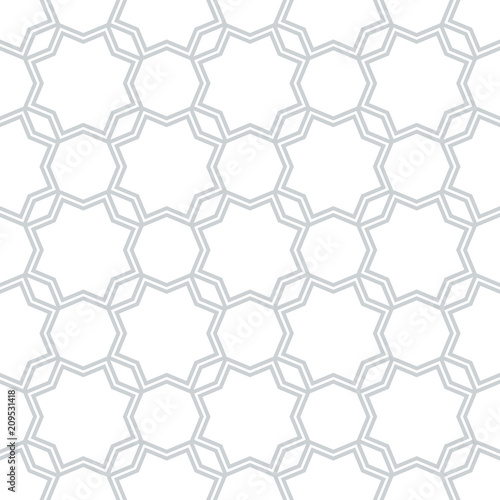 Geometric Arabic seamless pattern. Islamic texture. Muslim ornament background.