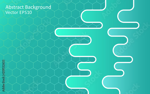 Turquoise green abstract vector background