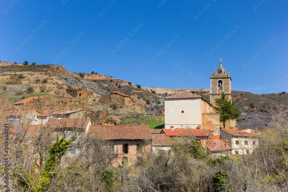 San Juan Bautista church in Santibanez de Ayllon, Spain