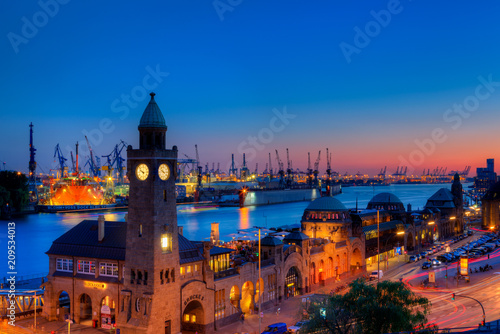 Free and Hanseatic City of Hamburg - St. Pauli Piers..