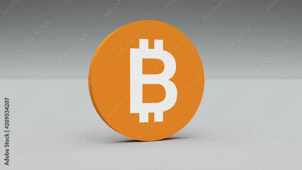 4k Bitcoin Crypto Currency Logo 3D rotates btc coin finance business animation. 4k Bitcoin Crypto Currency Logo 3D rotates btc coin finance business animation.