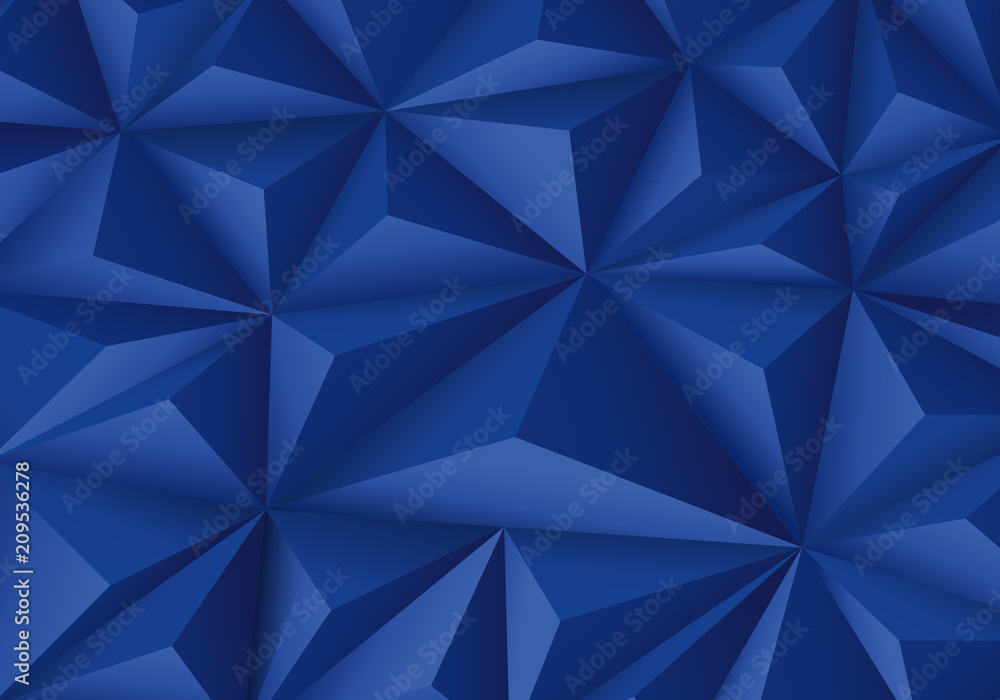 Abstract blue triangle polygon pattern luxury background vector illustration. Abstract blue triangle polygon pattern luxury background vector illustration.