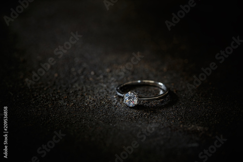 Ring decorated with crystal