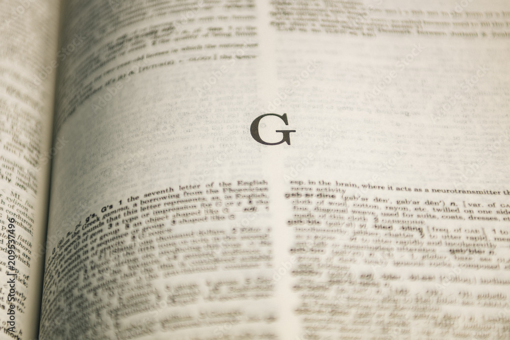 Fototapeta premium Roman letter on book