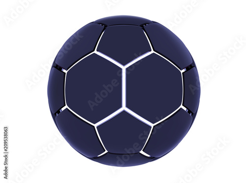 Vector futuristic sports concept of a soccer ball. Modern digital ball. High tech football ball design. Abstract Soccer Ball