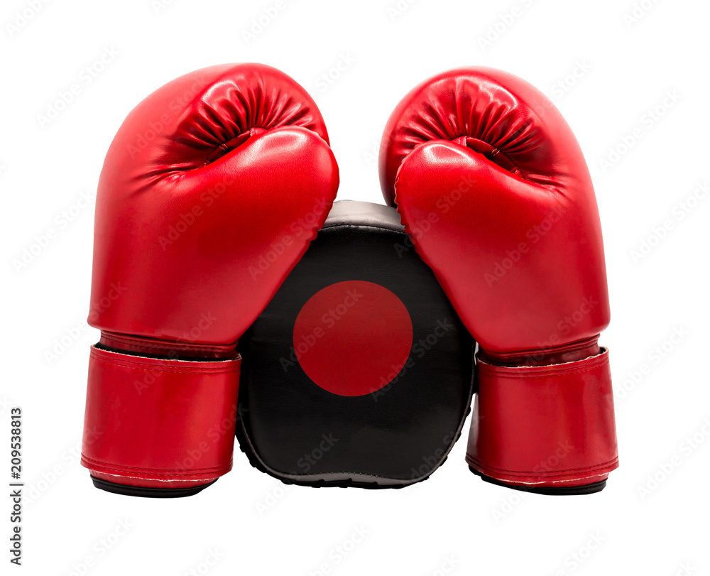 Boxing glove isolated on white background with clipping path