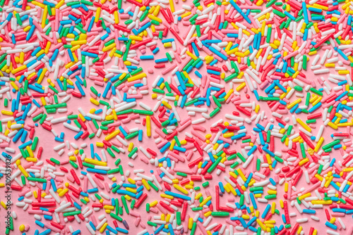 beautiful colorful sprinkles like background, festive concept photo