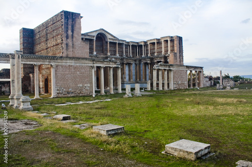 Ancient Ruins of Sardis Church in Turkey (gymnasium)