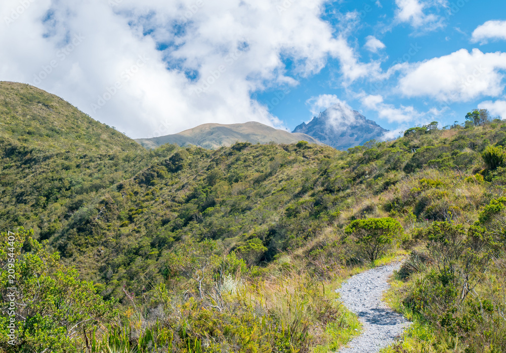 View of Cotacachi volcano in Ecuador, South America View of Cotacachi volcano in Ecuador, South America
