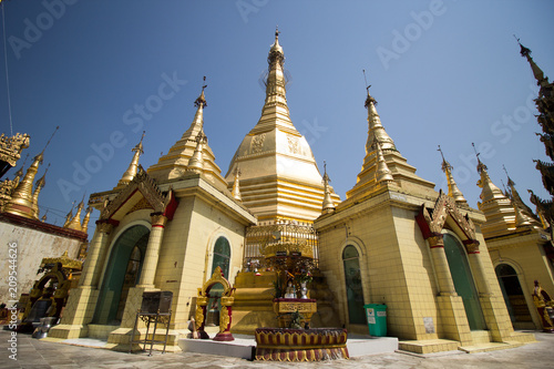 Pagonda in Myanmar temple Yangon