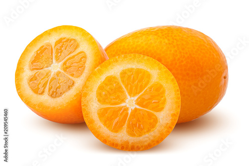kumquat isolated on white background  clipping path  full depth of field