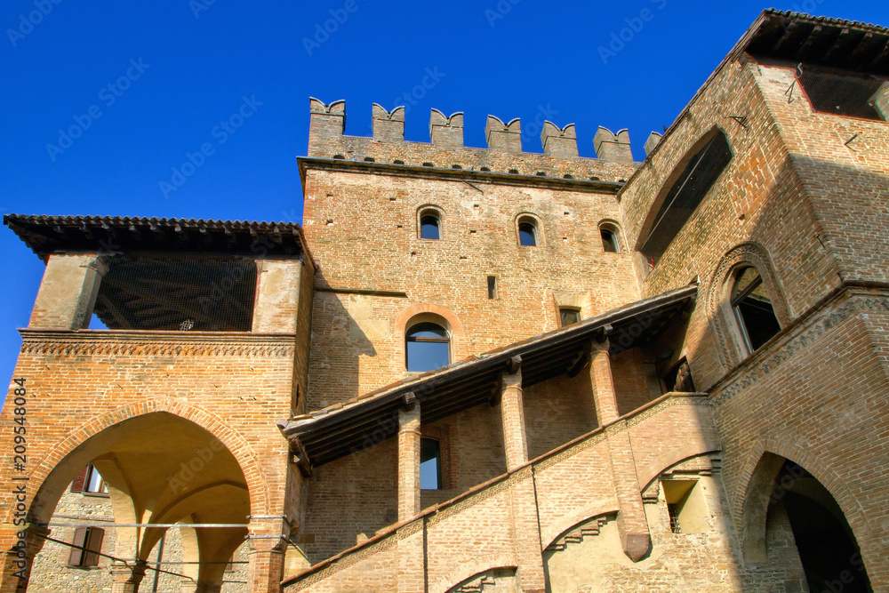 Castell'Arquato, Palazzo del Podestà,Emilia Romagna, Italia, Europa, Italy