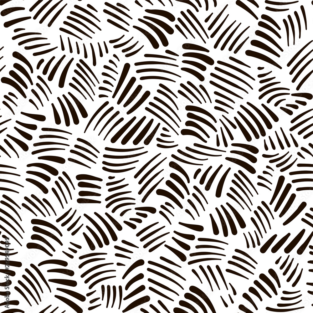 Messy vector seamless pattern with hand painted strokes.