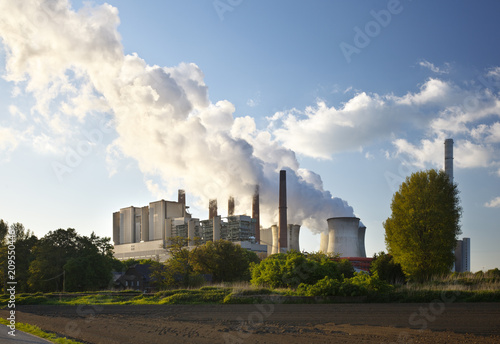 Steaming Brown Coal Power Station