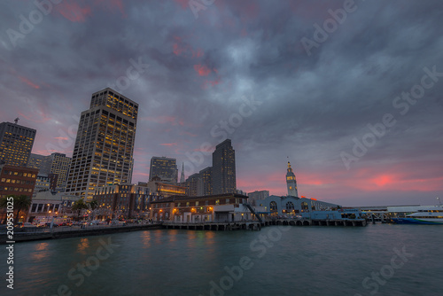 Downtown San Francisco after sunset © srongkrod