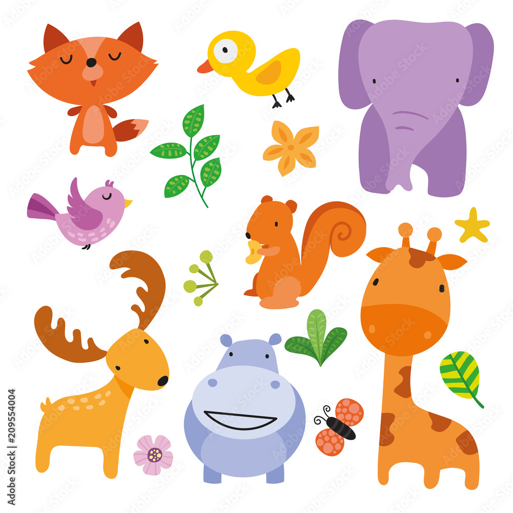 Obraz premium animals character design