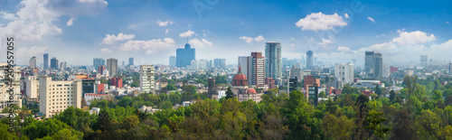 Panoramic view of Mexico city.