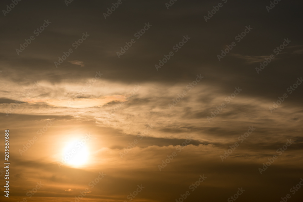 Obraz premium sunset sky background,clouds with background.