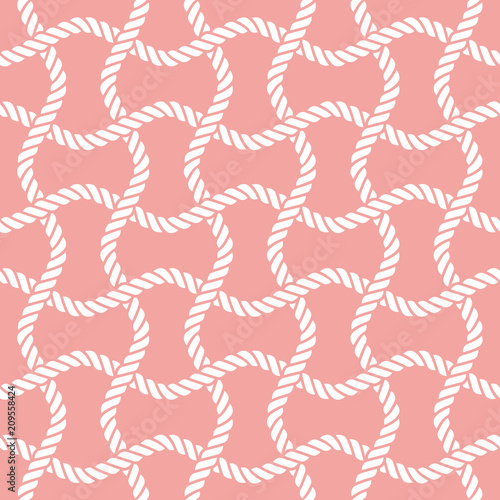 Seamless nautical rope pattern
