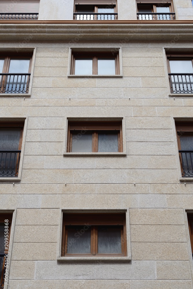 Fototapeta premium modern building photographed from below