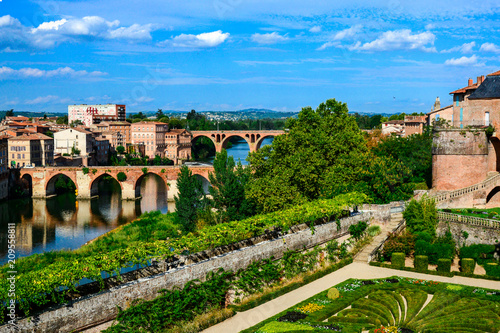 Albi, view of the city and the bridges over the Tarn River photo