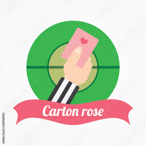 Carton rose