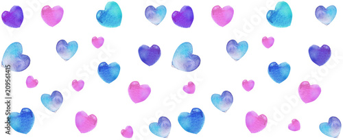 water colour heart drawing